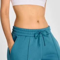 New Balance Fleece Wide Leg Pants in Blue