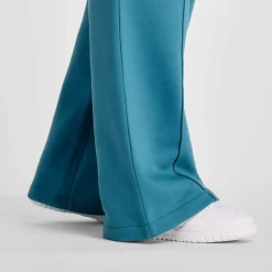 New Balance Fleece Wide Leg Pants in Blue