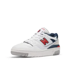 New Balance Juniors 550 Bungee Lace with Top Strap Trainers in White