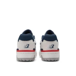 New Balance Juniors 550 Bungee Lace with Top Strap Trainers in White