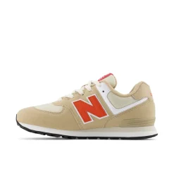 New Balance Juniors 574 Shoes in Beige