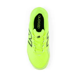 New Balance Juniors Audazo Command V6 Indoor Football Boots in Lime
