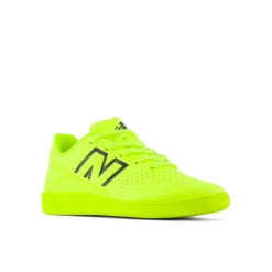 New Balance Juniors Audazo Command V6 Indoor Football Boots in Lime