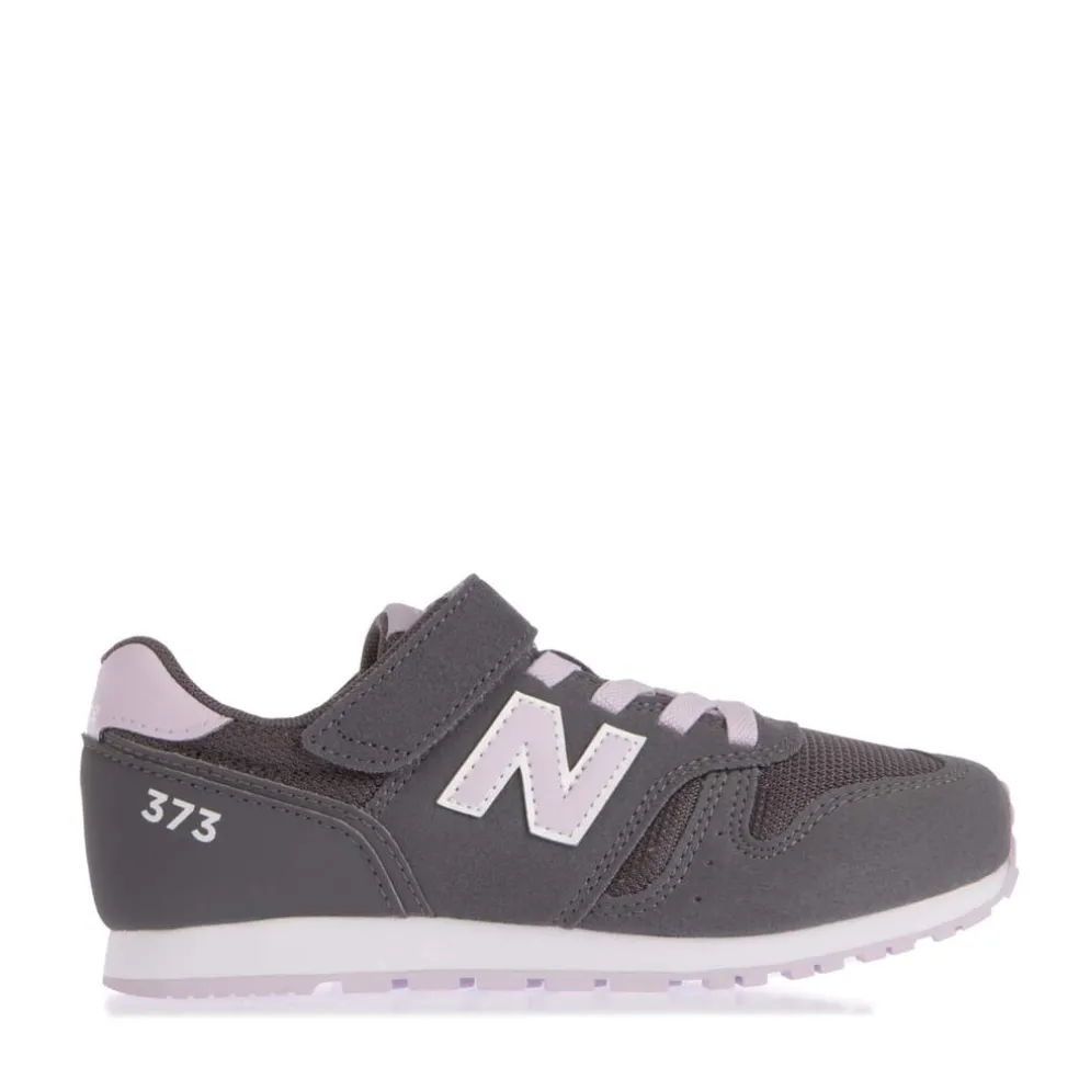 New Balance Kids 373 Hook & Loop Trainers in Stone