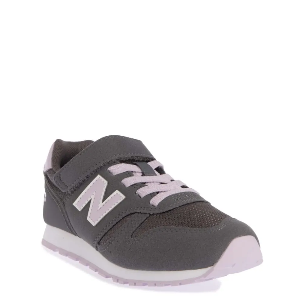 New Balance Kids 373 Hook & Loop Trainers in Stone