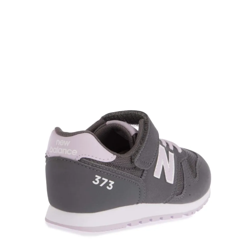 New Balance Kids 373 Hook & Loop Trainers in Stone