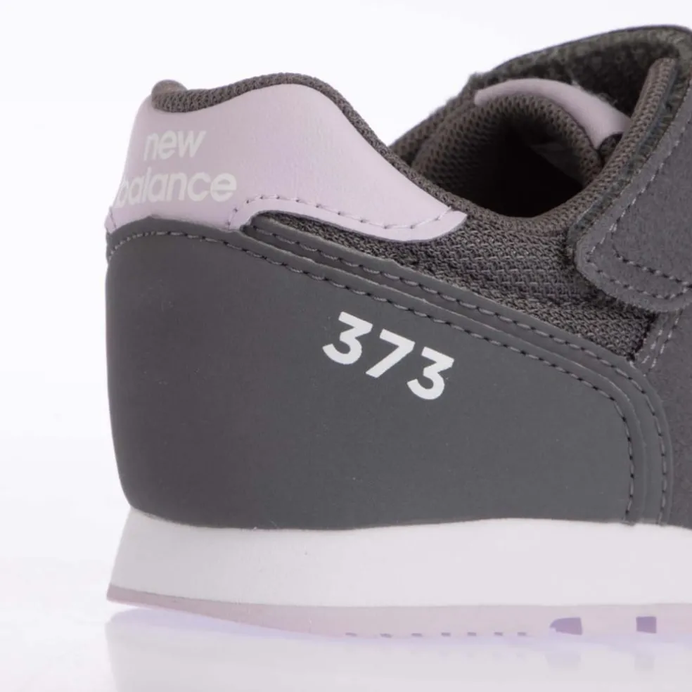 New Balance Kids 373 Hook & Loop Trainers in Stone