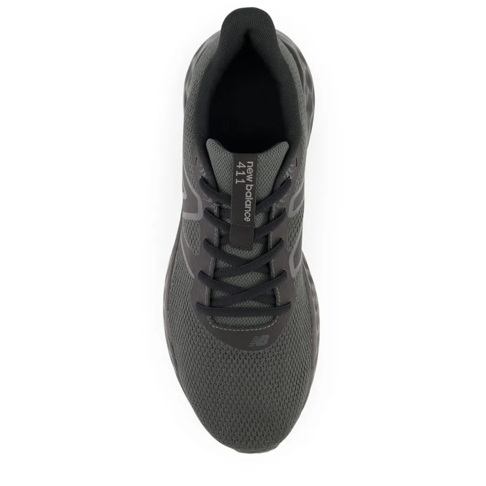 New Balance Mens 411 V3 Running Shoes in Black