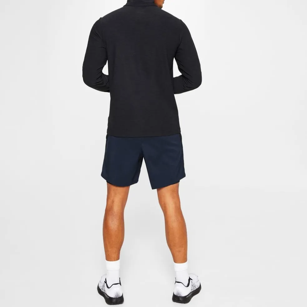 New Balance Mens 4 Zip Top in Grey