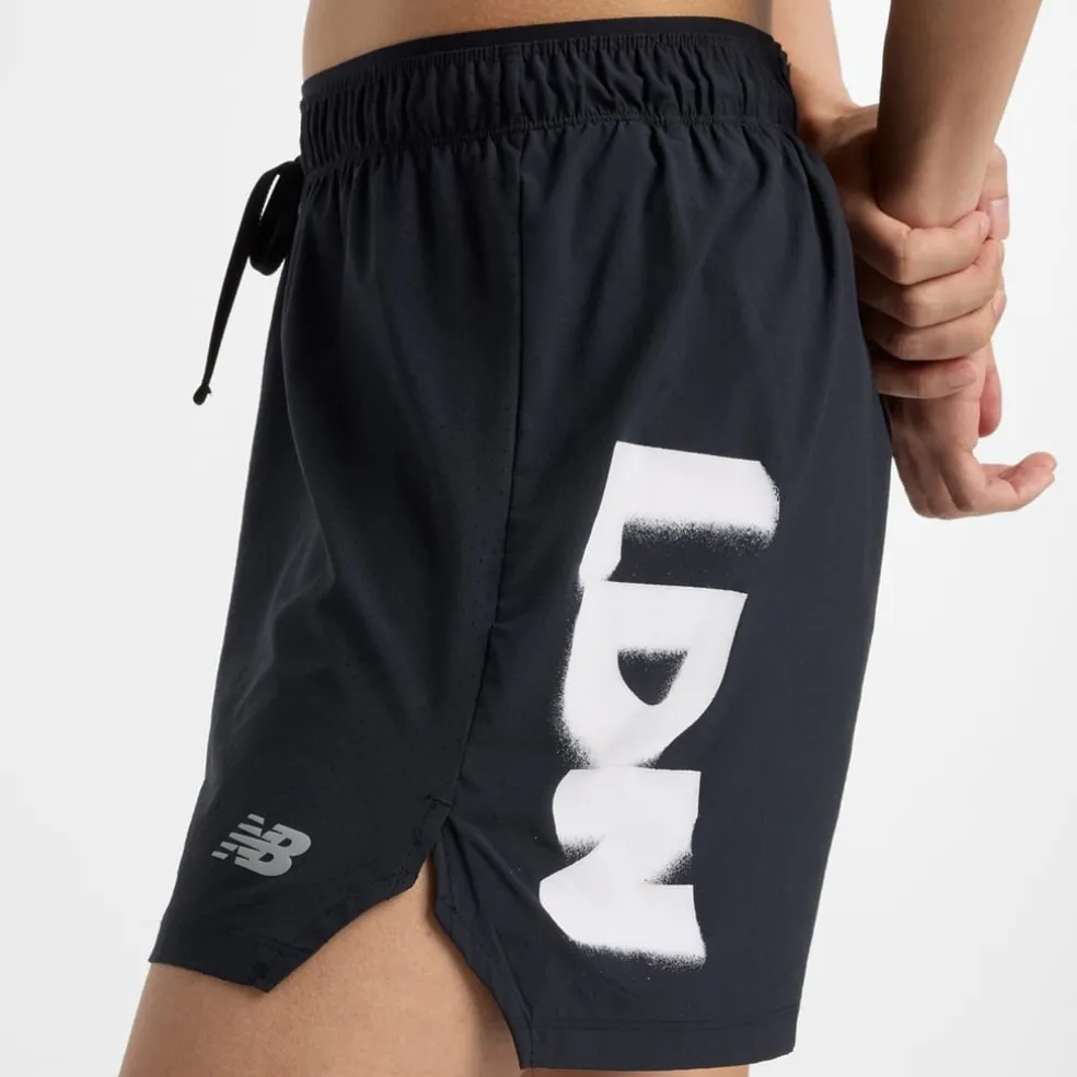 New Balance Mens Balance Rc Sh 5 Inch Bk Smal Running Shorts in Black