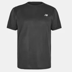 New Balance Mens Balance Spessrunshslv Yst Xl Gym Top in Black