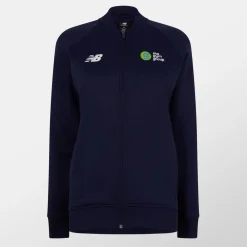 New Balance Mock Neck Lettering Sweatshirt in Blue