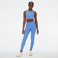 New Balance Shape Shield 7/8 High Rise Pocket Tights in Blue