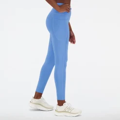 New Balance Shape Shield 7/8 High Rise Pocket Tights in Blue