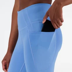 New Balance Shape Shield 7/8 High Rise Pocket Tights in Blue