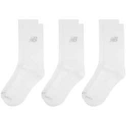New Balance Socks 3 Pack in White