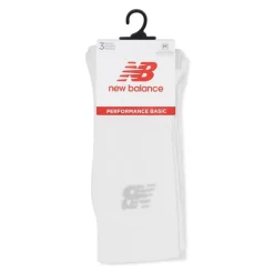 New Balance Socks 3 Pack in White