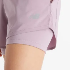 New Balance Sport Essentials 2-in-1 Shorts in Purple