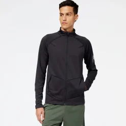 New Balance Tenacity Football Training Track Jacket in Black