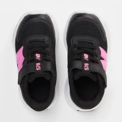 New Balance 578v1 Low Top Flat Heel Sneakers in Black