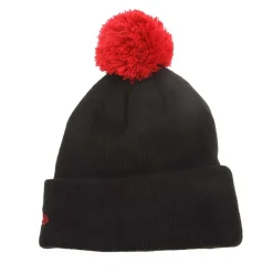 New Era Juniors Stade Toulousain Contrast Pom Pom Beanie in Black