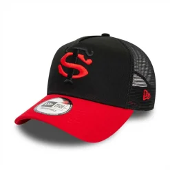 New Era Juniors Stade Toulousain Core Trucker Cap in Black