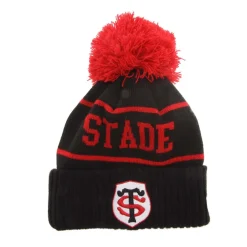 New Era Juniors Stade Toulousain Team Bobble Beanie in Black