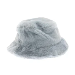 New Era Teddy Fur Bucket Hat in Blue