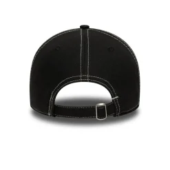 New Era 9twenty Contrast Stitch Adjustable Cap in Black