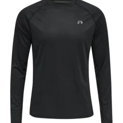 Newline Crew Neck Long Sleeve Regular Fit Tee in Black