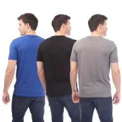 NICCE Mens Duka 3 Pack T-Shirt in Navy Grey