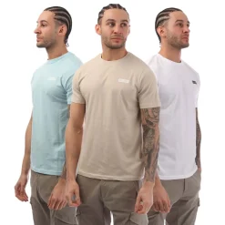 NICCE Mens Krylbo 3 Pack T-Shirts in Multi colour