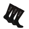 NICCE Mens Rovato 3 Pack Crew Socks in Black