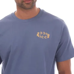 NICCE Mens Tanetta Logo T-Shirt in Blue