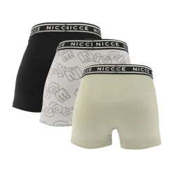 NICCE Mens Wesson 3 Pack Boxer Shorts in Khaki