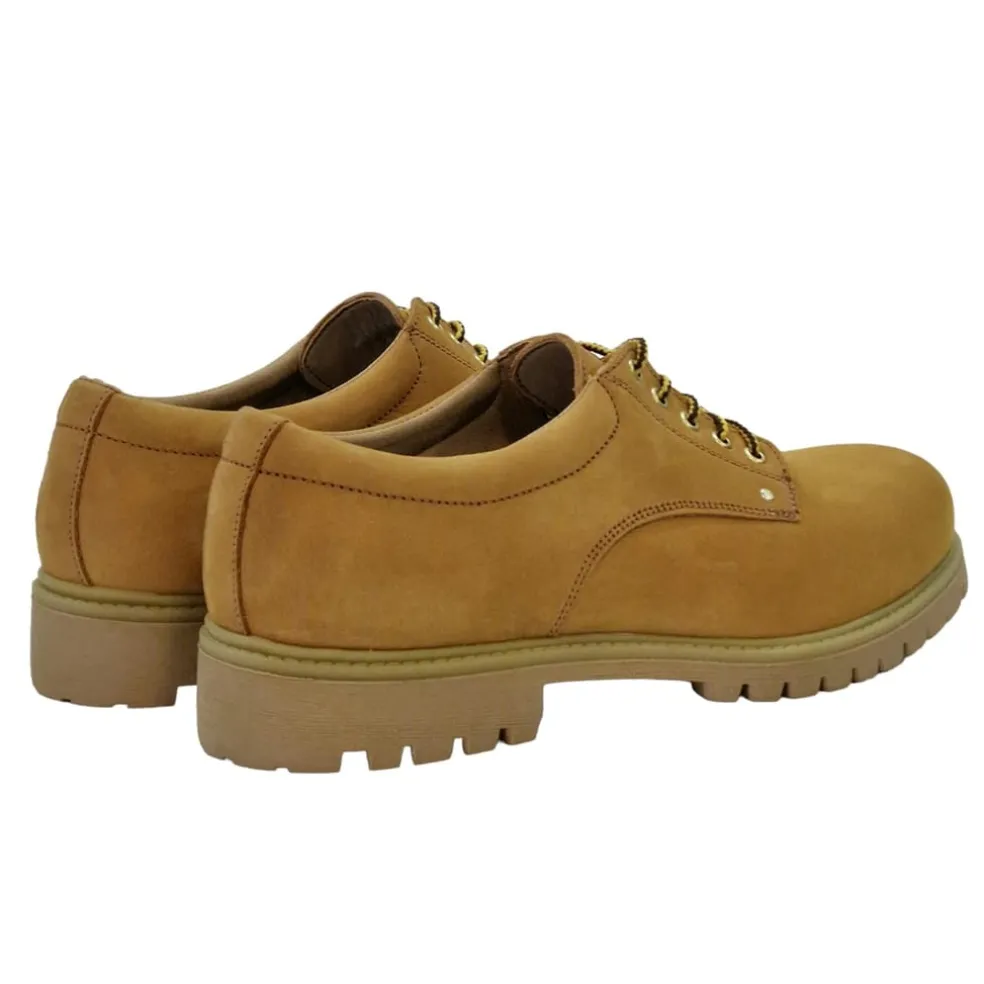 Nicholas Deakins Low Heel Block Heel Oxfords in Brown