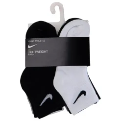 Nike 6 Pack Ankle Socks Childrens in Grey