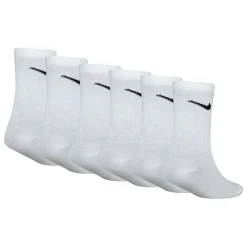 Nike 6 Pack Of Crew Socks Childrens in White