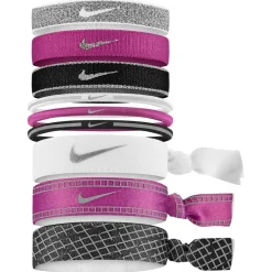 Nike 3 Pack of Mixed Width Headbands in White