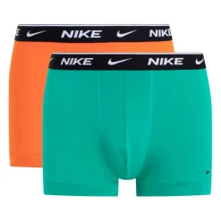 Nike 2 Pack of Trunks in Green orange