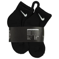 Nike 6 Pack Quarter Ankle Socks in Black