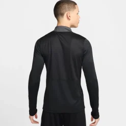 Nike Academy Pro Dri Fit Mock Neck Long Sleeve Sweatshirt in Black