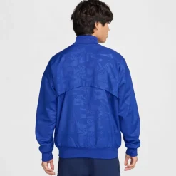 Nike Barcelona Dri Fit Track Football Jacket in Beige