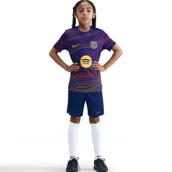 Nike Barcelona Home Pre Match Shirt 2025 2026 Juniors in Blue