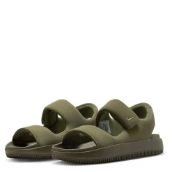 Nike Calm Flat Heel Slide Sandals in Green