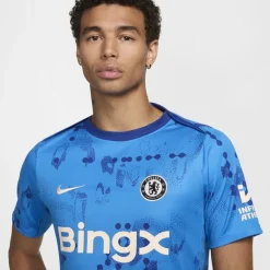 Nike Chelsea Home Pre Match Shirt 2024 2025 Adults in Blue