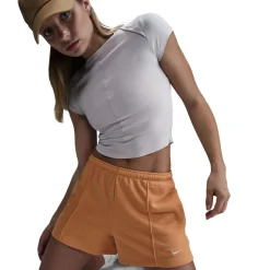 Nike Chill Fleece Sweat Shorts in Orange