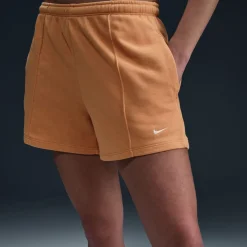 Nike Chill Fleece Sweat Shorts in Orange