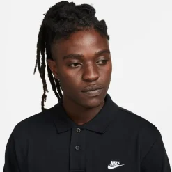 Nike Club Long Sleeve Knit Shirt in Black