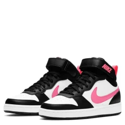 Nike Court Borough Mid 2 Big Kids Shoes in White